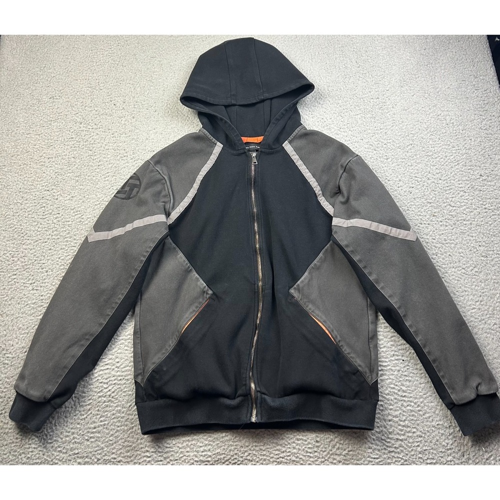 Linus Tech Tips LTT Stealth Hoodie Mens Large Black GrayReflective Gamer